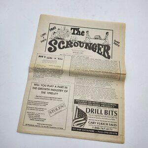 Vintage 1987 The Scrounger Swap Meet Newspaper Placerville California
